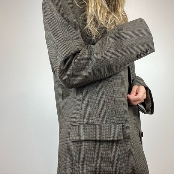 Vintage Ralph Lauren 100% Wool Plaid Preppy Style Jacket Blazer stunning large - Picture 13 of 16